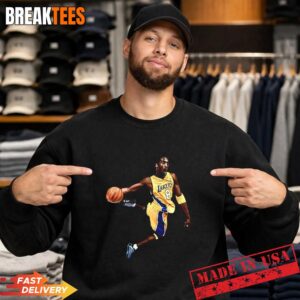 Kobe Bryant Los Angeles Lakers NBA legendary slam dunk T-Shirt 3