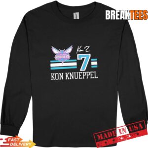 Kon Knueppel 7 Charlotte Hornets 2026 NBA Playoff signature T-Shirt 2