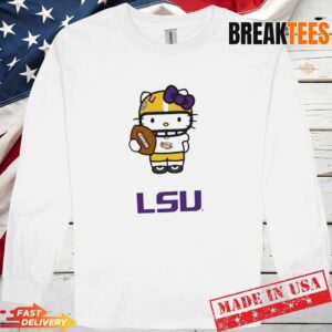 LSU Tigers Football x Hello Kitty Anime T-Shirt 2