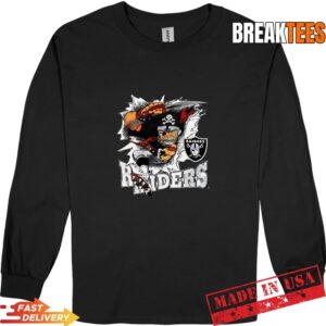 Las Vegas Raiders NFL Football 1993 mascot retro T-Shirt 2