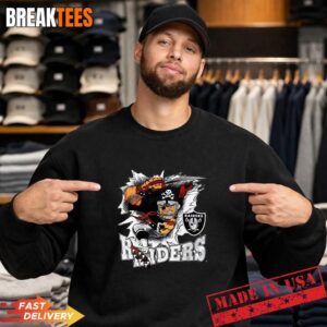 Las Vegas Raiders NFL Football 1993 mascot retro T-Shirt 3