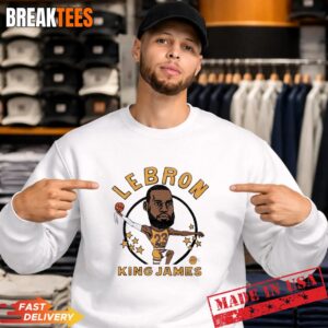 LeBron James Lakers NBA Caricature T-Shirt 3