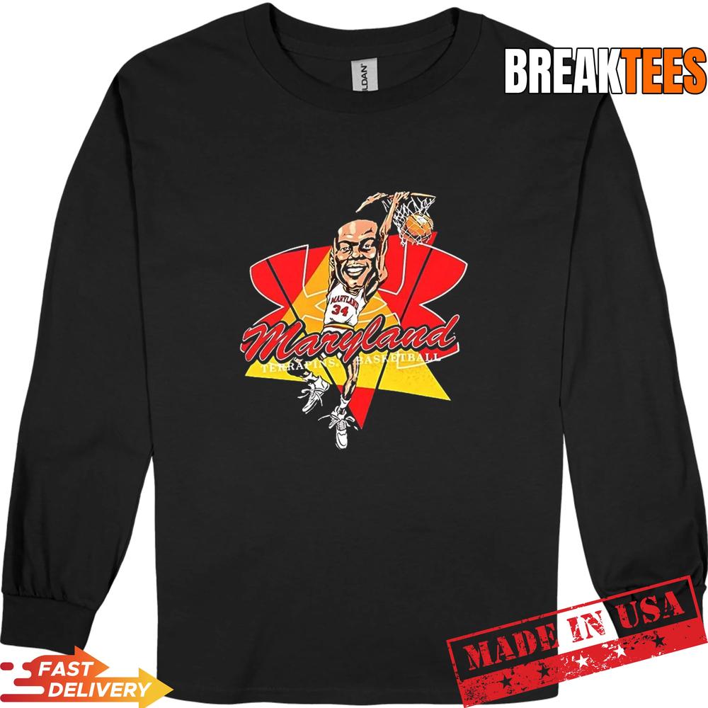 Len Bias Maryland Terrapins Mens Basketball Graphic Shirt Len Bias Maryland Terrapins Mens Basketball Graphic Shirt