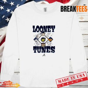 Looney Tunes Atlanta Braves Baseball Diamond cartoon T-Shirt 2