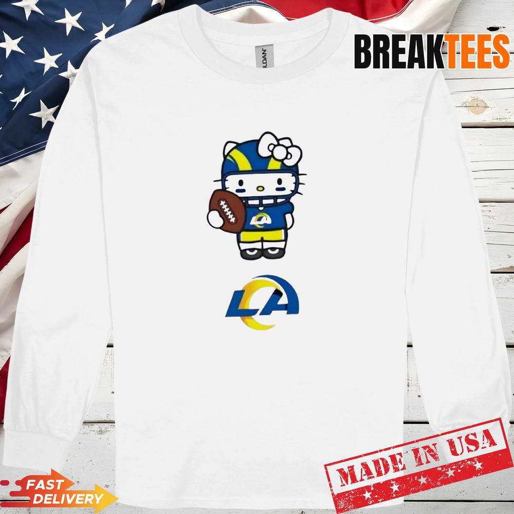 Los Angeles Rams Football x Hello Kitty Anime T-Shirt Los Angeles Rams Football x Hello Kitty Anime T-Shirt