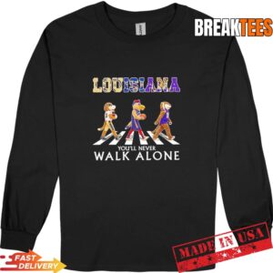 Louisiana Sport Teams Mascot Cross The Road T-Shirt 2 Louisiana Sport Teams Mascot Cross The Road Long Sleve.jpg