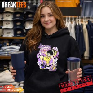 Luffy Los Angeles Lakers One Piece anime T-Shirt 1