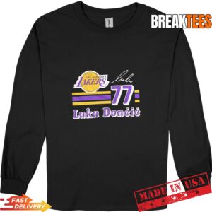 Luka Doncic 77 Los Angeles Lakers 2026 NBA Playoff signature T-Shirt 2