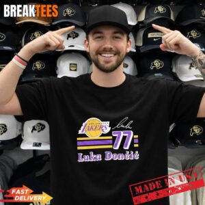 Luka Doncic 77 Los Angeles Lakers 2026 NBA Playoff signature T-Shirt