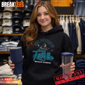 Macklin Celebrini The Future is Teal San Jose Hockey Shirt 1