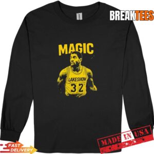 Magic Johnson Los Angeles Lakers Showtime Era T-Shirt 2