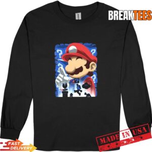 Mario classic blue jumpman video Game vintage Shirt 2
