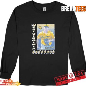 Maxx Yehl 15 West Virginia Mountaineers Baseball Vintage T-Shirt 2