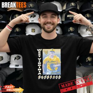 Maxx Yehl 15 West Virginia Mountaineers Baseball Vintage T-Shirt