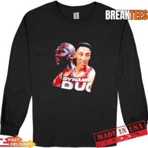 Michael Jordan and Scottie Pippen NBA Dynamic Duo Chicago Bulls basketball T-Shirt 2