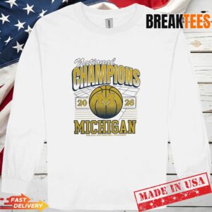 Michigan Men's Basketball 2026 NCAA National Champions T-Shirt 2 Michigan Men's Basketball 2026 NCAA National Champions Long Sleve.jpg