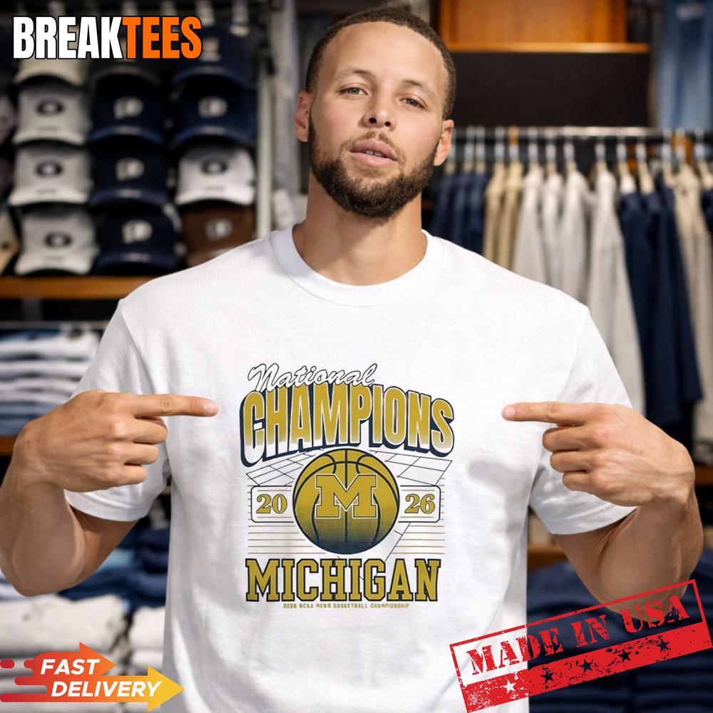 Michigan Men’s Basketball 2026 NCAA National Champions T-Shirt Michigan Men’s Basketball 2026 NCAA National Champions T-Shirt