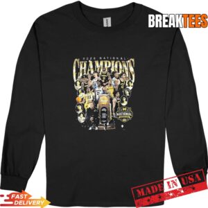 Michigan Wolverines 2026 Men's Basketball National Champions trophy T-Shirt 2 Michigan Wolverines 2026 Men's Basketball National Champions trophy Long Sleve