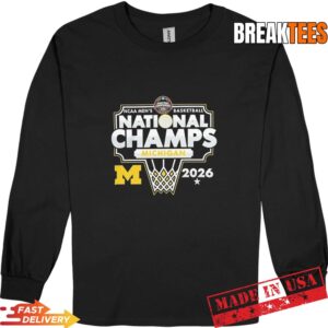 Michigan Wolverines 2026 NCAA Men's Basketball National Champions Long Sleve