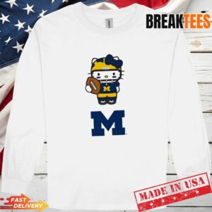 Michigan Wolverines Football x Hello Kitty Anime T-Shirt 2