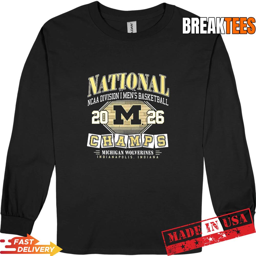 Michigan Wolverines Men’s Basketball 2026 NCAA National Champions T-Shirt Michigan Wolverines Men’s Basketball 2026 NCAA National Champions T-Shirt
