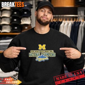 Michigan Wolverines Men's Basketball 2026 National Champions Indianapolis Sweatshirt