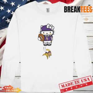 Minnesota Vikings Football x Hello Kitty Anime T-Shirt 2 Minnesota Vikings Football x Hello Kitty Anime T-Shirt 2