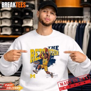 Morez Johnson Jr Michigan Wolverines basketball 2026 NCCA Champions Sweatshirt