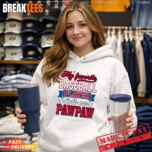 My Favorite Baseball Player Calls Me Pawpaw Dad Father's Day Shirt 1