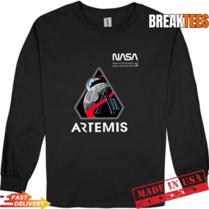 NASA Artemis II Mission Patch Worm Logo T-Shirt 2