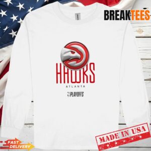 NBA Playoffs Atlanta Hawks Basketball Logo Graphic T-Shirt 2