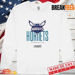 NBA Playoffs Charlotte Hornets Basketball Logo T-Shirt 2