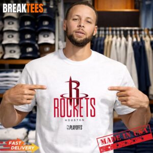 NBA Playoffs Houston Rockets Basketball Logo Graphic T-Shirt