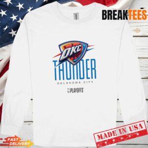 NBA Playoffs Oklahoma City Thunder Basketball Logo Graphic T-Shirt 2