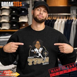 New Orleans Saints Jordyn Tyson NFL caricature T-Shirt 3
