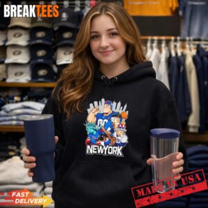 New York Big 4 Mascots City Skyline Shirt 3 New York Big 4 Mascots City Skyline Hoodie.jpg