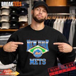 New York Mets Baseball Retro Diamond T-Shirt 3