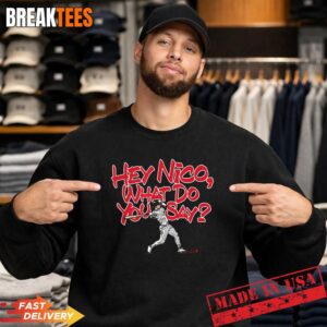 Nico Hoerner What Do You Say Chicago Baseball Shirt 3