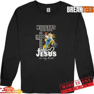 Nuggets in my veins Jesus in my heart mascot T-Shirt 2