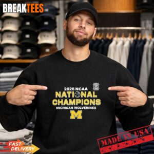 Official Michigan Wolverines 2026 NCAA Men's Basketball National Champions Logo Sweatshirt
