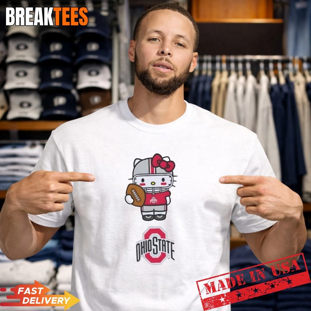 Ohio State Buckeyes Football x Hello Kitty Anime T-Shirt Ohio State Buckeyes Football x Hello Kitty Anime T-Shirt