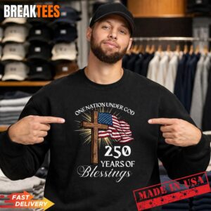 One Nation Under God 250 Years 250th Anniversary USA Men T-Shirt 3