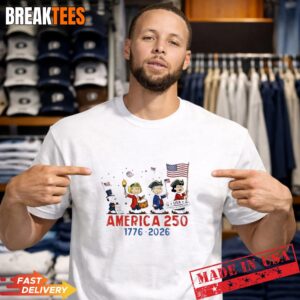 Peanuts Snoopy And Friends America 250 1776 2026 T-Shirt