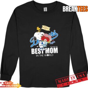 Peanuts Snoopy x Los Angeles Dodgers Happy Mother's Day T-Shirt 2