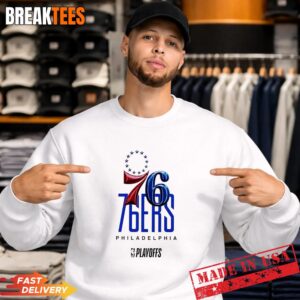 Philadelphia 76ers NBA Playoff 2026 logo T-Shirt 3