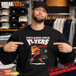 Philadelphia Flyers Gritty Mascot Signature NHL Licensed Shirt 3