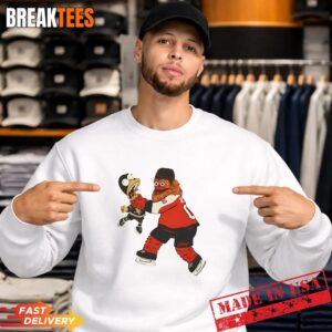 Philadelphia Flyers NHL Playoffs 2026 Gritty mascot cartoon T-Shirt 3