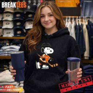Philadelphia Flyers-Snoopy Hockey Beagle T-Shirt 1