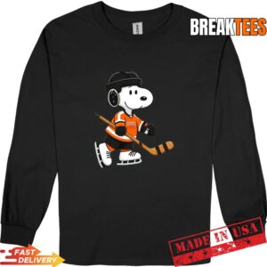 Philadelphia Flyers-Snoopy Hockey Beagle T-Shirt 2