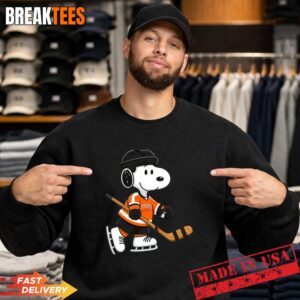 Philadelphia Flyers-Snoopy Hockey Beagle T-Shirt 3